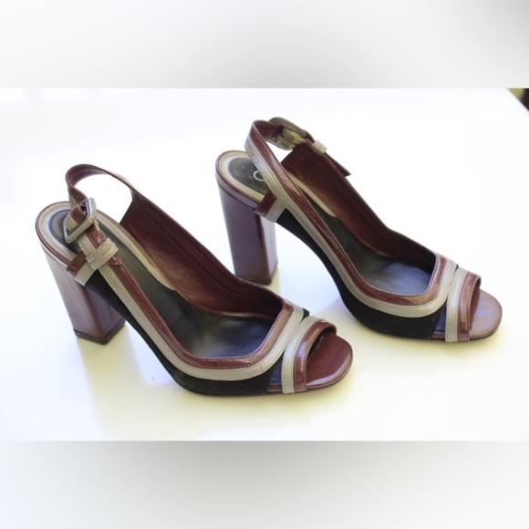 Cole Haan sling back peep toe pumps - Picture 7 of 8